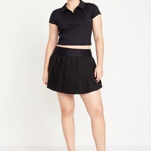 Old Navy Black Pleated Skort Sz XL